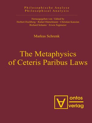 cover image of The Metaphysics of Ceteris Paribus Laws
